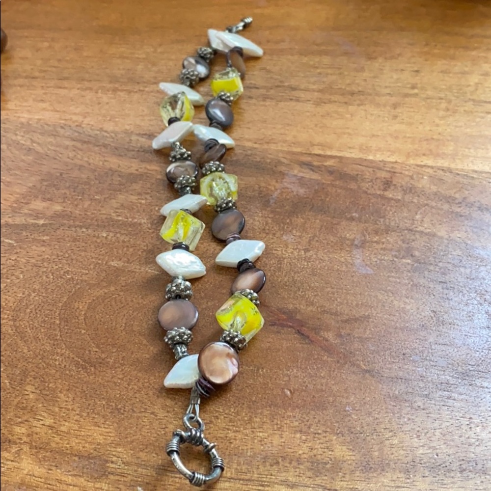 Shell & Bead bracelet :boho - Picture 3 of 3